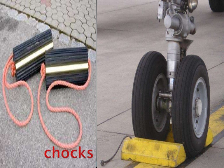 Aircraft chock cones placement