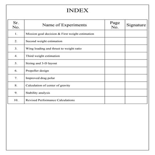 Aircraft design lab report converted