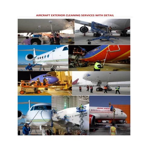 Aircraft Exterior Cleaning Services with Detail