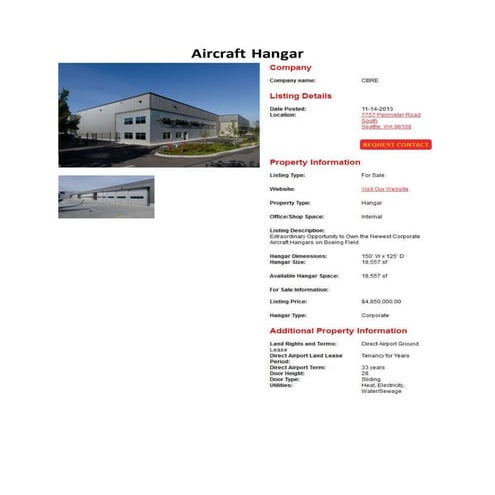 Aircraft hangar | DOCX
