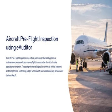 Drone Preflight Inspection with eAuditor Audits & Inspections | PDF