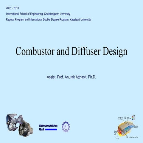 Aircraft propulsion   combustor diffusor