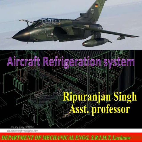 Aircraft refrigeration system (air cooling system)