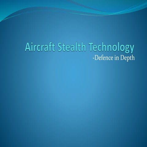 Aircraft stealth technology discussed