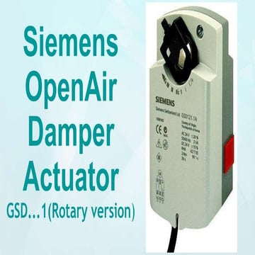 Air Damper Actuators GSD