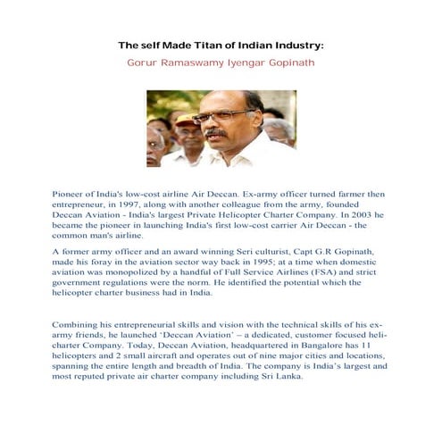 Case Study on Air Deccan - The Marketing Mantra