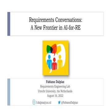 Requirements Conversations: A New Frontier in AI-for-RE