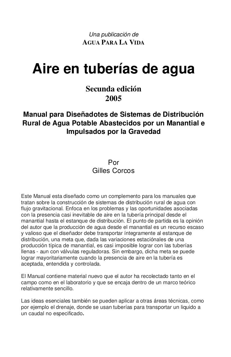 Tabla de caudal de aire en tuberías