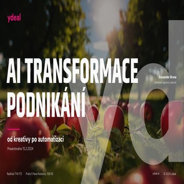 AI Restart 2024: Alexander Bruna - AI transformace podnikání, od kreativy po ...