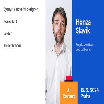 AI Restart 2024: Honza Slavík - Projektové řízení pod palbou AI