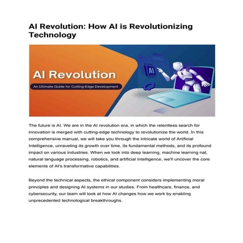 AI Revolution_ How AI is Revolutionizing Technology.pdf