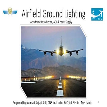 Airfield ground lighting (AGL)