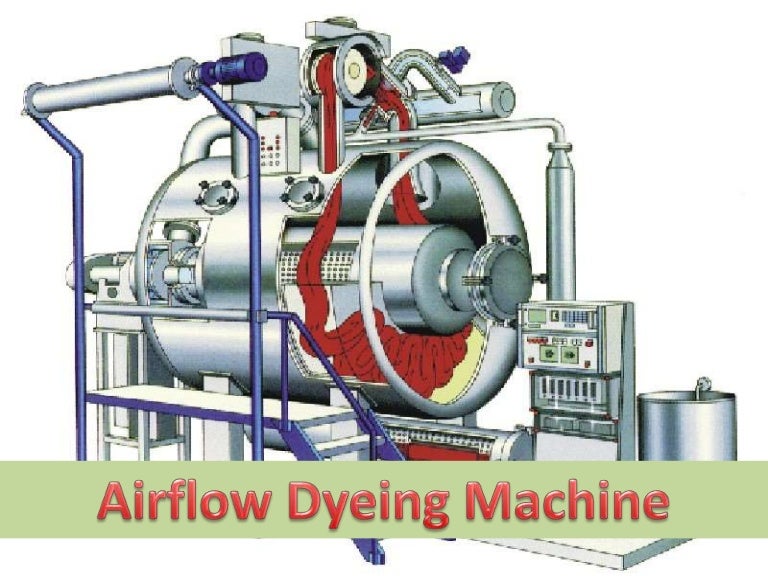 Air flow dyeing machine