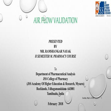 Air flow validation