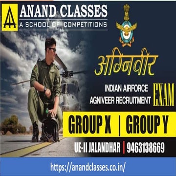 9463138669|Airforce Airman Group X & Y Agniveer Vayu Bharti Recruitment Train...