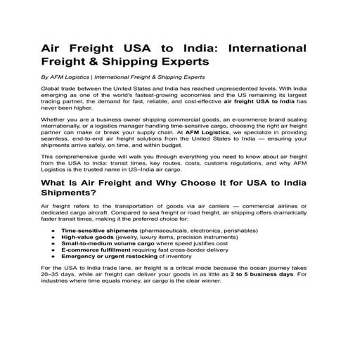 Air & Sea Freight from India to Italy – Complete International Shipping ...