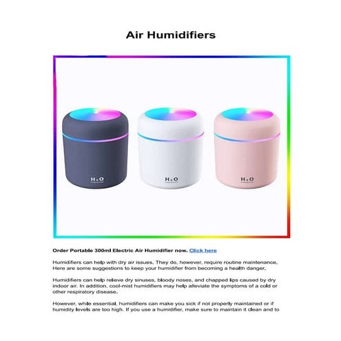 Air Humidifiers | PDF