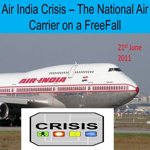 Case Study : Air India crashes into troubles