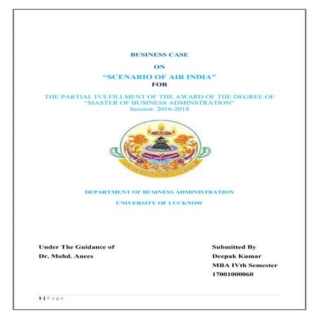 Air india case study