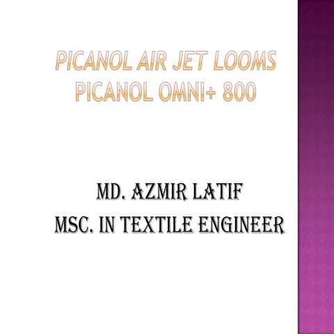 Air jet loom picanol