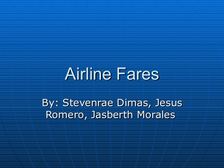 Airline fares