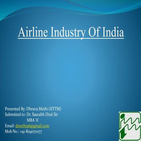 Airline industry of india  air india case study
