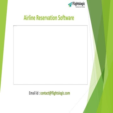 Airline Reservation Software