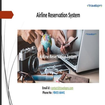 Airline Reservation System | Flight Booking Software | PPTX