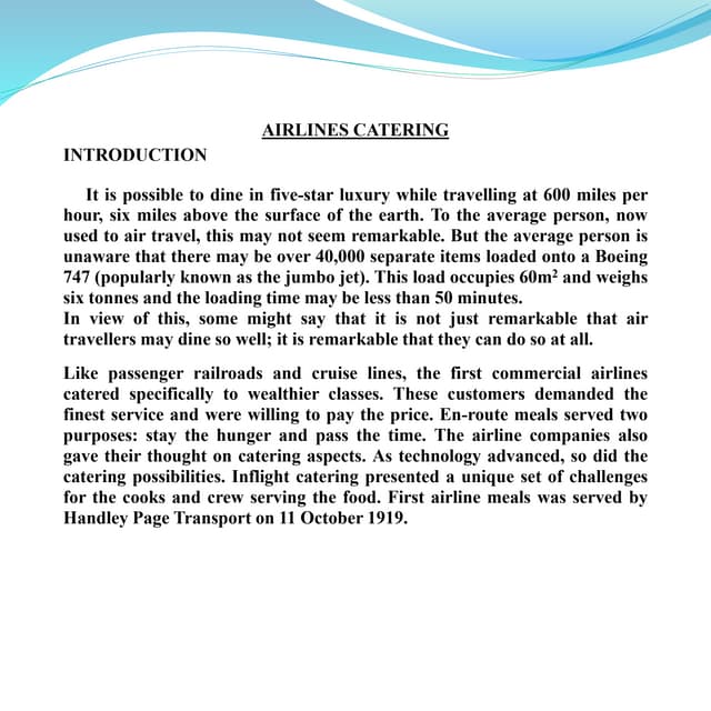 AIRLINES-CATERING-notes.ppt