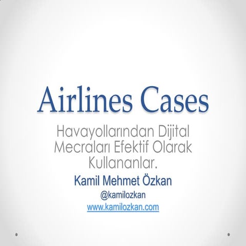 Airlines social media cases