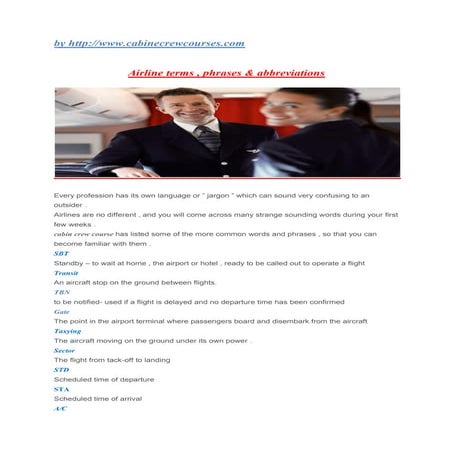 Aviation terminology by Kalyan S Patil | PPTX