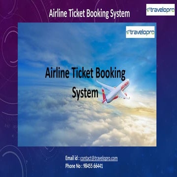Airline Ticket Booking System, Flight Ticket Reservation System