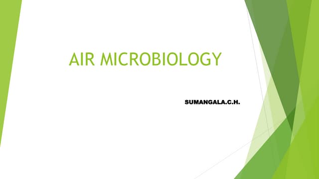 Air microbiology ppt