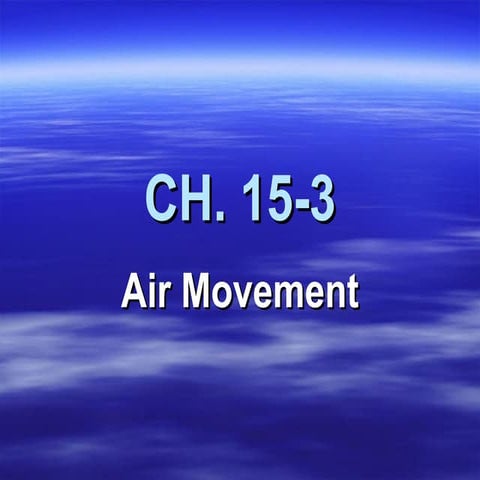Air movement 15.3