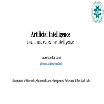 Exploring Artificial Intelligence, Swarm and Collective Intelligence in ...