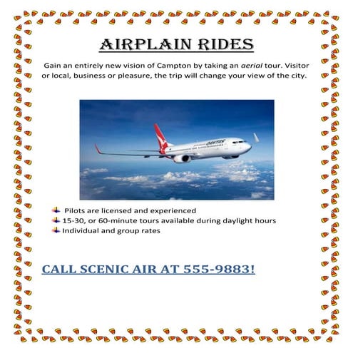 Airplane rides | DOCX