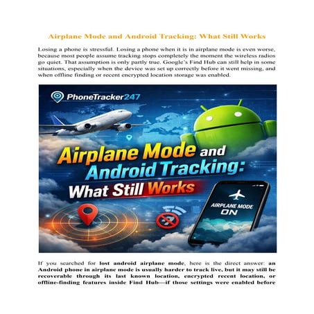 Airplane Mode and Android Tracking: What Still Works | PDF