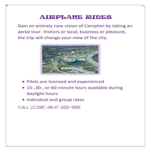 Airplane rides | DOCX