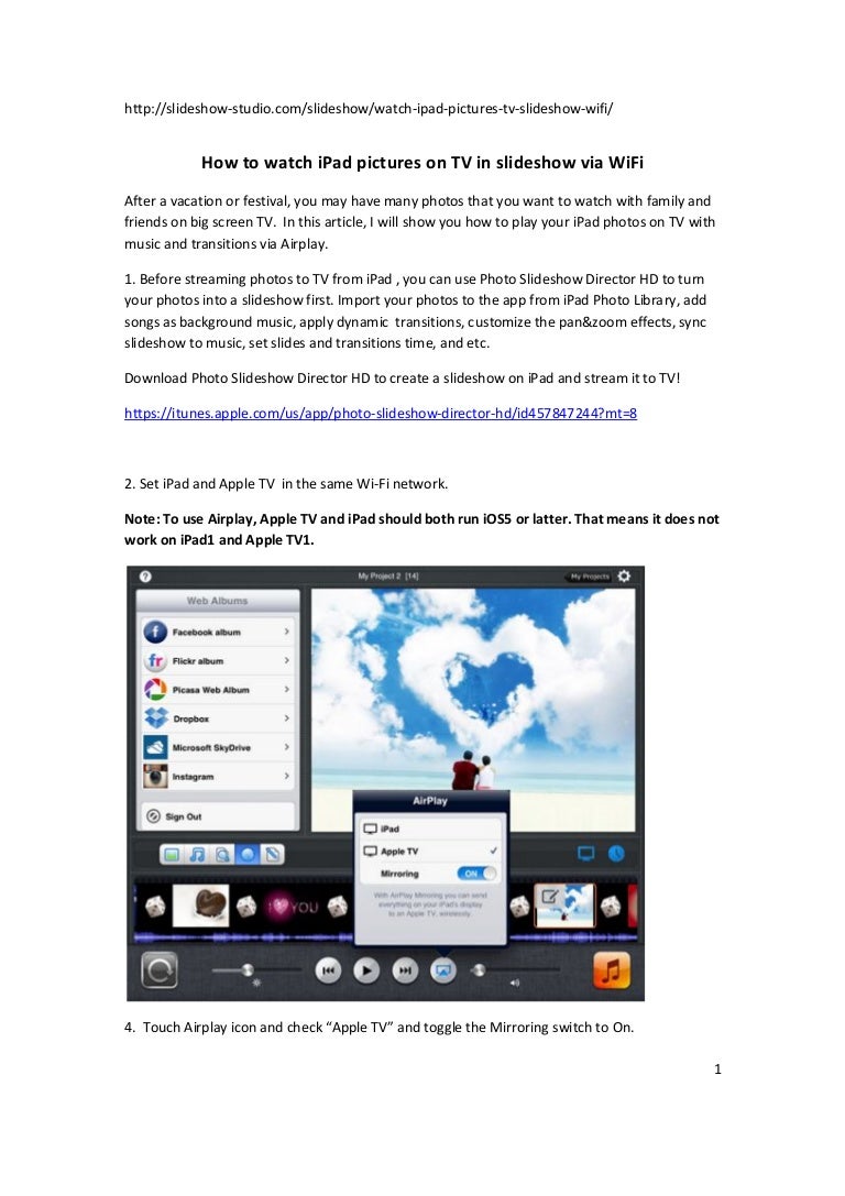 how to add music to apple photos slideshow