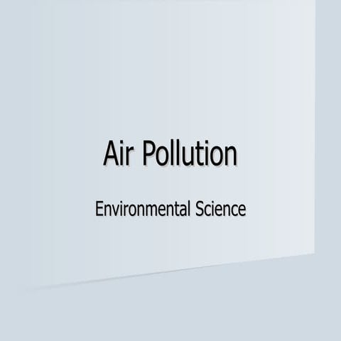 Air pollution