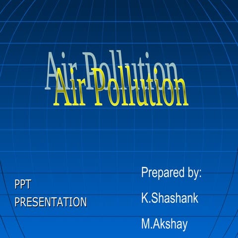 Ppt Chapter 15 Air Pollution Powerpoint Presentation Free Download
