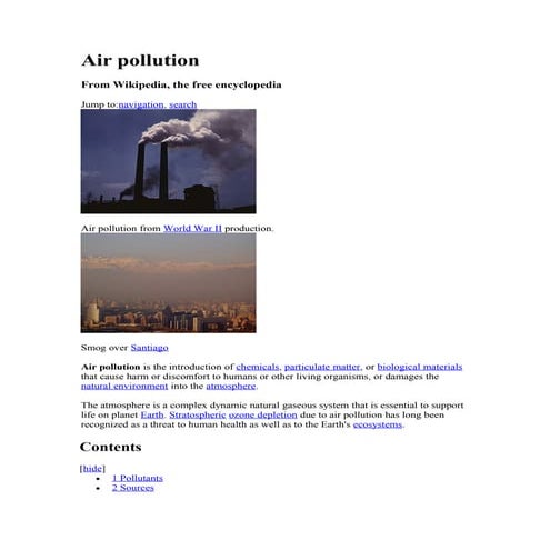 Air Pollution