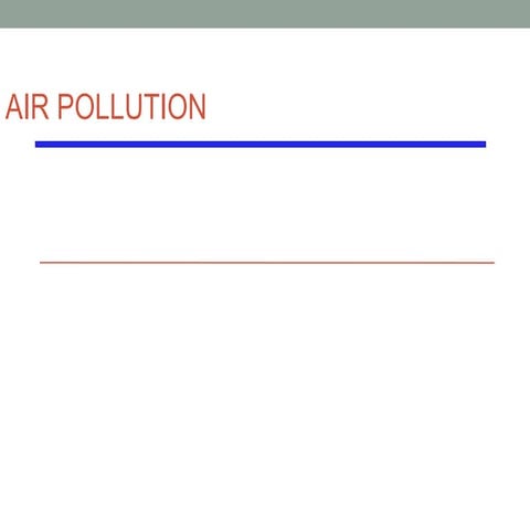 Air pollution