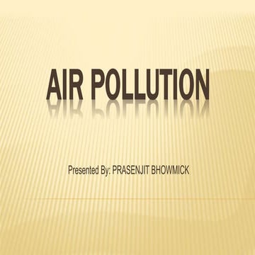 Air pollution | PPTX