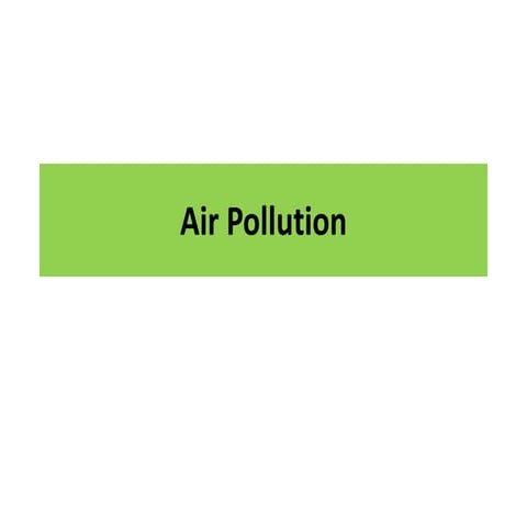 Air pollution