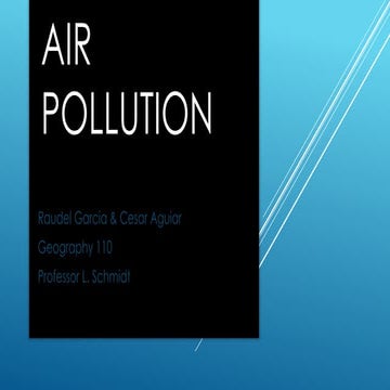 Air pollution PowerPoint slide | PPTX