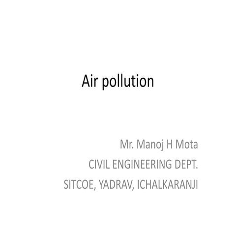 Air pollution