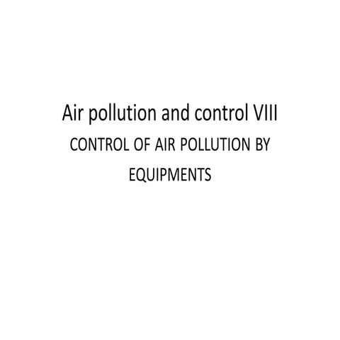 Air pollution control units