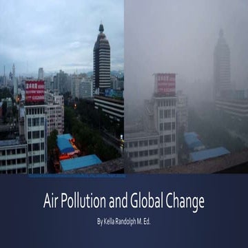 Air pollution and global change