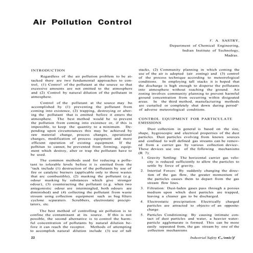 Air pollution control